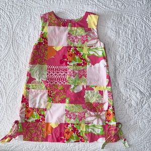Gently Worn Little Girl Lilly Pulitzer Classic Sleeveless Shift Dress- 3